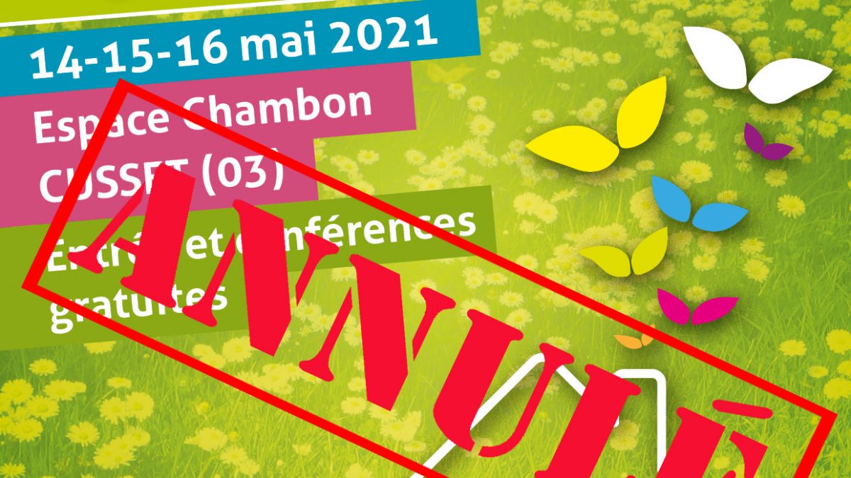 Affiche salon 2021 annulée