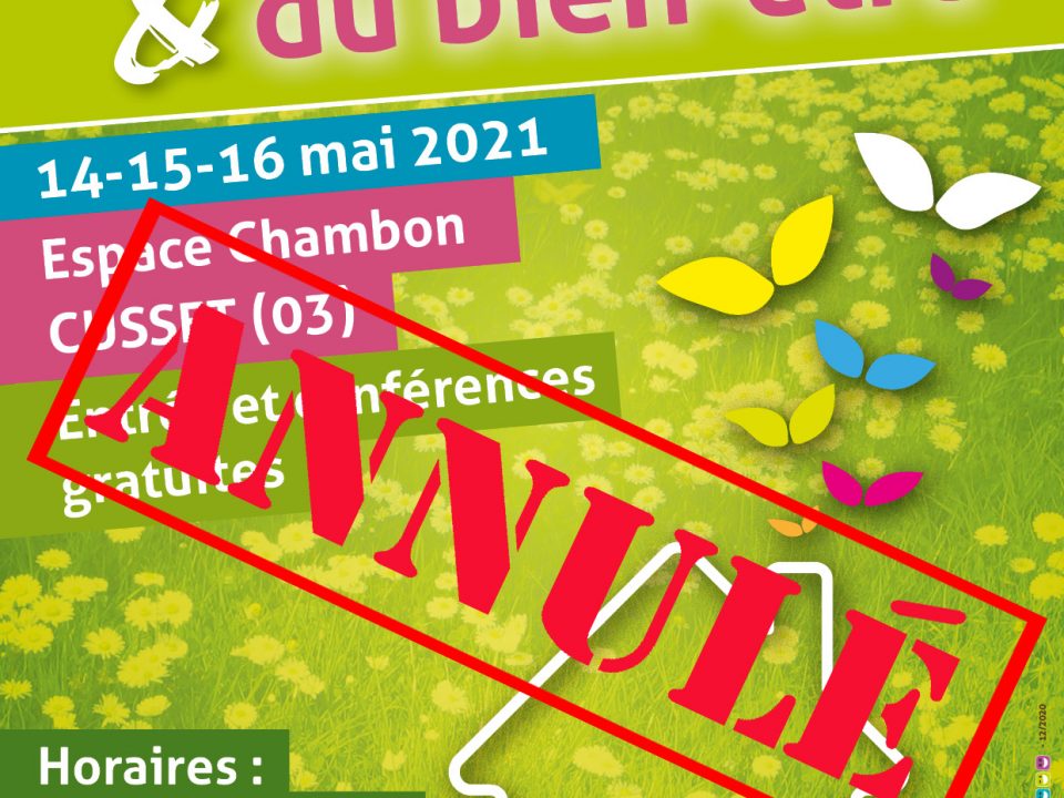 Affiche salon 2021 annulée