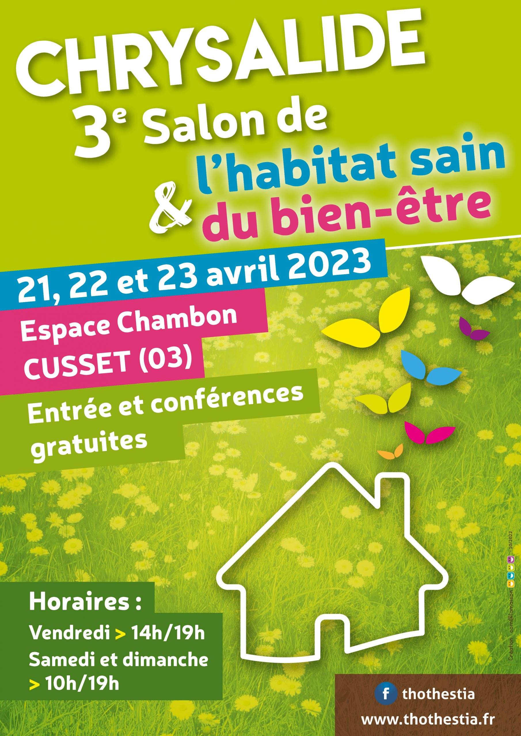 Affiche Salon Habitat sain et Bien-être 2023